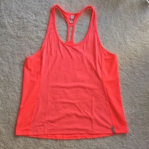 Under Armour Neon Pink Racerback Tank Top HeatGear